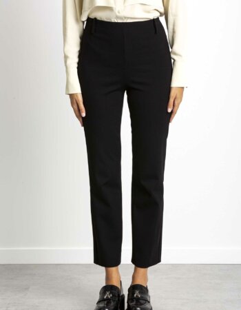 PATRIZIA PEPE-PANTALONE ESSENTIAL-PP2P1458A1DX NERO