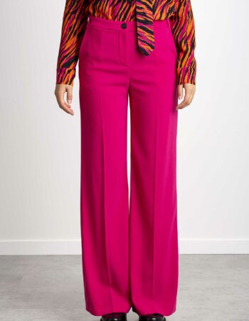 PATRIZIA PEPE-PANTALONE PALAZZO ESSENTIAL-PP2P1469A6F5 FUCHSIA