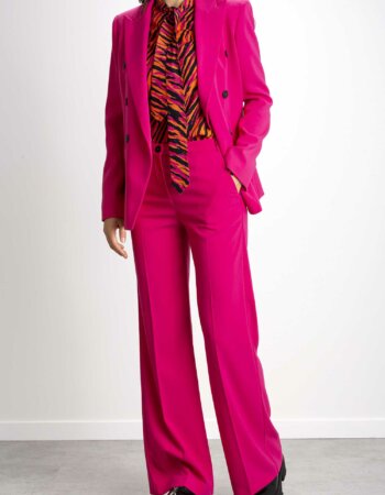 PATRIZIA PEPE-PANTALONE PALAZZO ESSENTIAL-PP2P1469A6F5 FUCHSIA