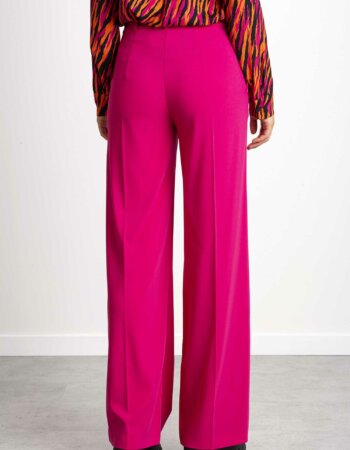 PATRIZIA PEPE-PANTALONE PALAZZO ESSENTIAL-PP2P1469A6F5 FUCHSIA