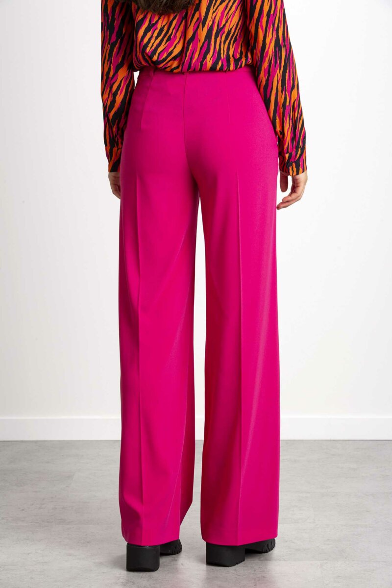 PATRIZIA PEPE-PANTALONE PALAZZO ESSENTIAL-PP2P1469A6F5 FUCHSIA