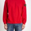 STONE ISLAND-FELPA GIRO NUOVO DETT. DIETRO-ST61720A2 ROSSO