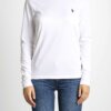 RALPH LAUREN-T-SHIRT GIRO DONNA M/LUNGA-RL847074 WHITE