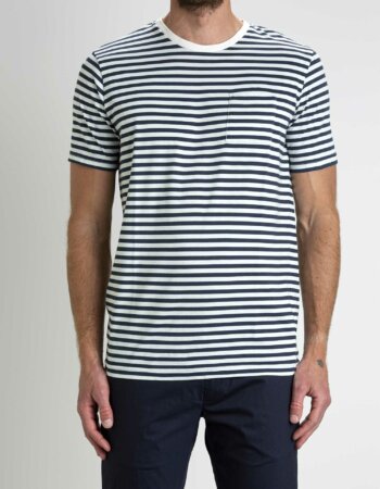 DANIELE ALESSANDRINI-MAGLIA RIGHE GIRO-ALM9410A644NO4300 BLU