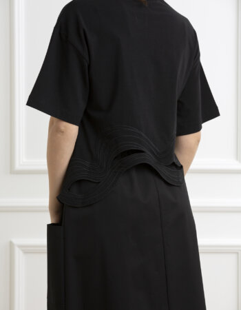 ALPHA-GIROCOLLO MM RICAMO ONDA-APAD6690C NERO