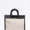 AVENUE 67-BORSA "CAROL" CANVAS/PELLE-AVCAROL NERO