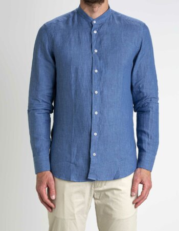 BASTONCINO-CAMICIA LINO UOMO-BASB050P3 AVIO
