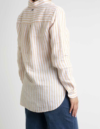 BARBOUR-CAMICIA DONNA MARINE-BBLSH1315LSHP3 PAPAYA