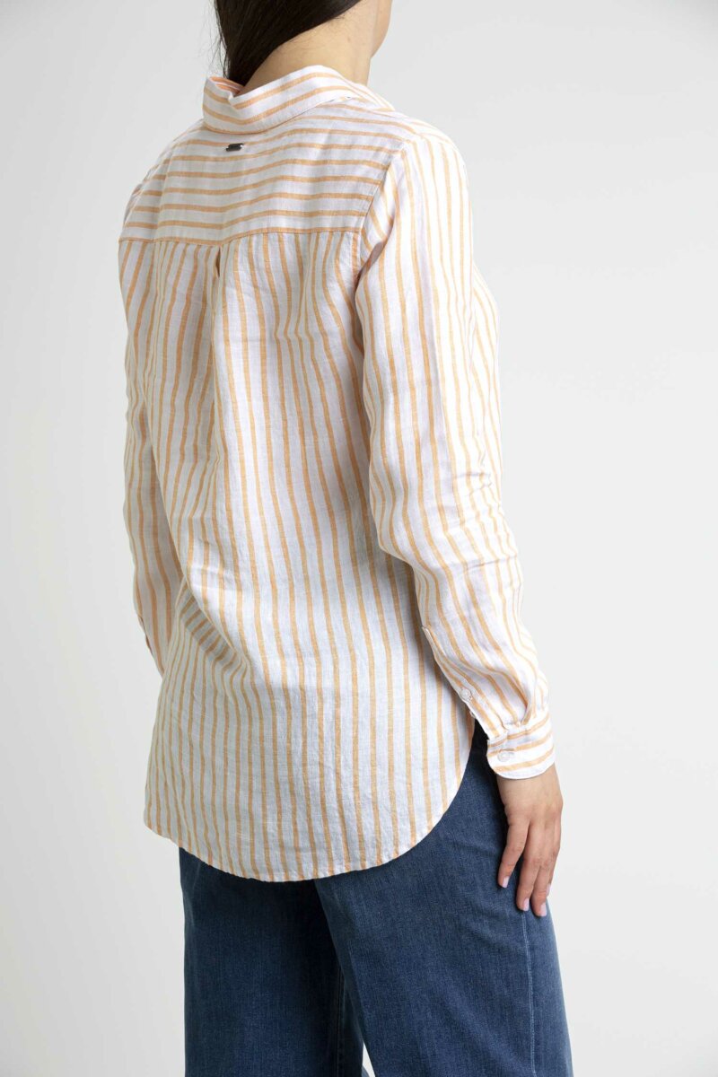 BARBOUR-CAMICIA DONNA MARINE-BBLSH1315LSHP3 PAPAYA