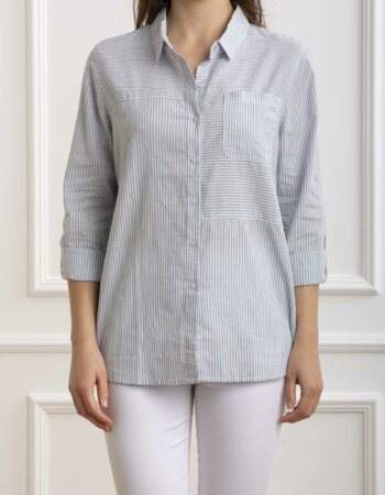 BARBOUR-CAMICIA DONNA BEACHFRONT-BBLSH1402LSH CHAMBRAY