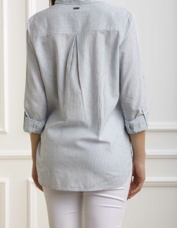BARBOUR-CAMICIA DONNA BEACHFRONT-BBLSH1402LSH CHAMBRAY
