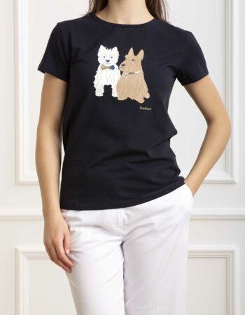 BARBOUR-T-SHIRT HIGHLANDS-BBLTS0629LTS NAVY