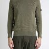 BARBOUR-MAGLIA COTTON CREW KNIT-BBMKN1316MKN MOSS