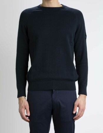 BARBOUR-MAGLIA COTTON CREW KNIT-BBMKN1316MKN NAVY
