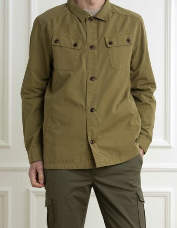 BARBOUR-GIUBBINO HARRIS OVERSHIRT-BBMOS0363MOS OLIVE