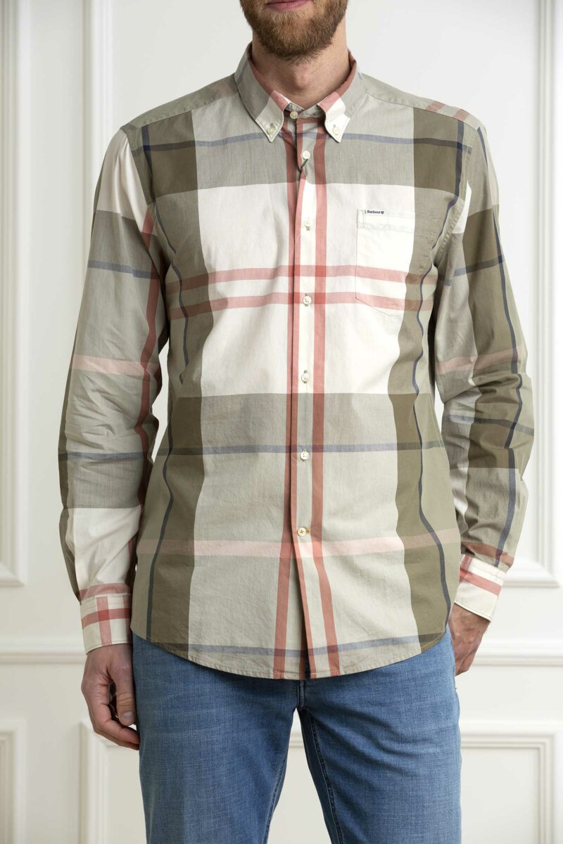 BARBOUR-CAMICIA HARRIS TAILORED-BBMSH5071MSHP24 OLIVE
