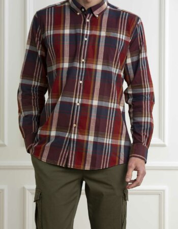 BARBOUR-CAMICIA KIDD TAILORED-BBMSH5295MSH RED