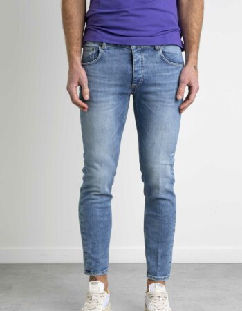 BEABLE-JEANS DAVIS SHORTER CHIARO-BEDAVISSHOGKC2404 DENIM