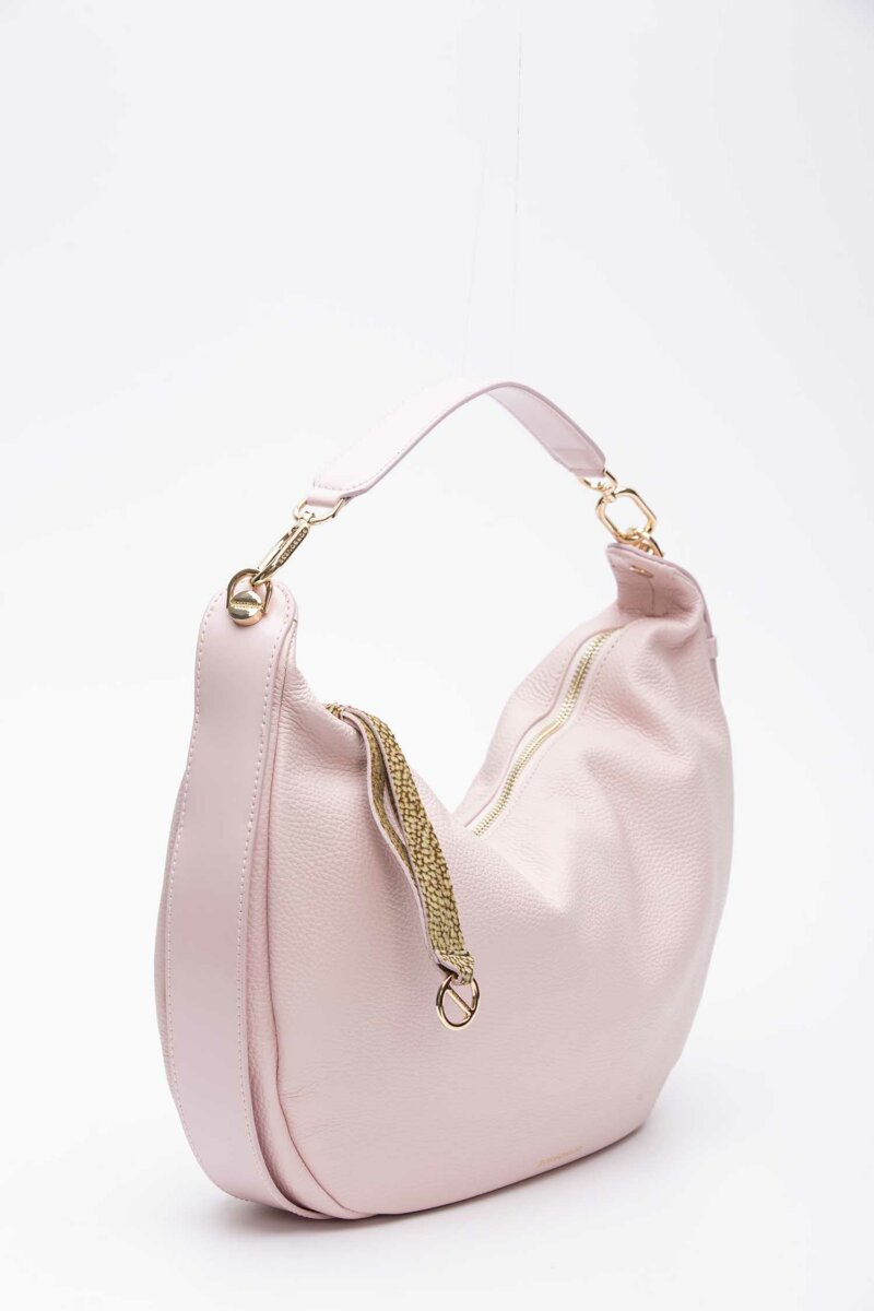 BORBONESE-BORSA HOBO M. CHANTILLY-BO923777BB6 ROSA