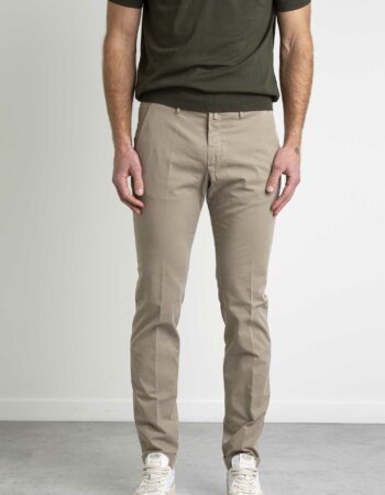 BRIGLIA-PANTALONE COTONE RASATELLO-BRBG03323051 BEIGE