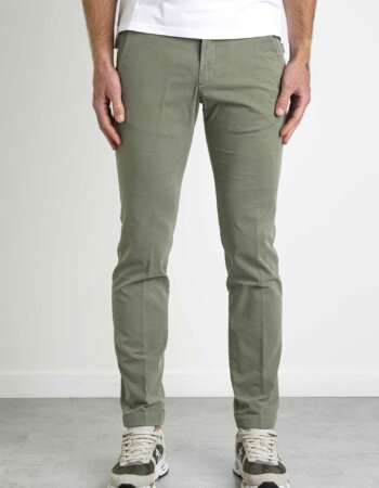 BRIGLIA-PANTALONE COTONE RASATELLO-BRBG03323051 VERDE