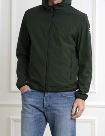 COLMAR ORIGINALS-GIACCA SFT SHELL CAPPUCCIO-COL1861R6WVP24 VERDE