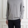 CP COMPANY-MAGLIA  COTTON CREPE KNIT-CPMKN109A004128O DRIZZLE