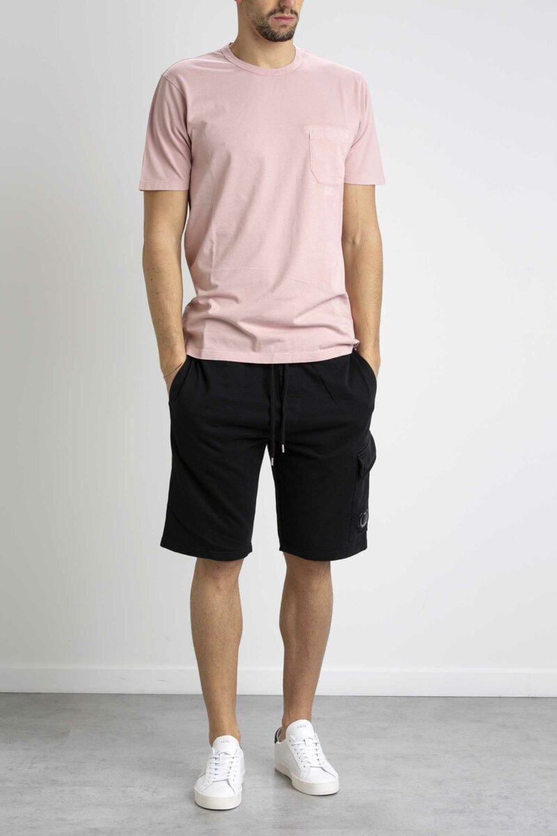 CP COMPANY-T-SHIRT JERSEY POCKET-CPTS182A005431R MAUVE