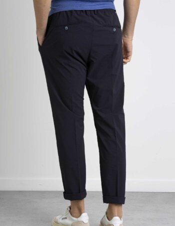CRUNA-PANTALONE ULTRALEGG. GIAPPONESE-CRUMITTE1149 BLU