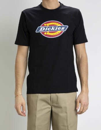DICKIES-T-SHIRT ICON LOGO-DICDK0A4XC9 BLACK