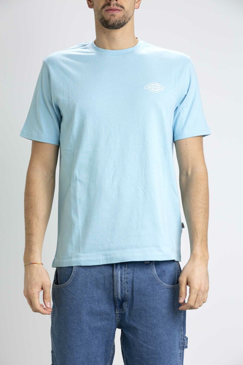 DICKIES-T-SHIRT HOLTVILLE-DICDK0A4Y3A SKYBLUE