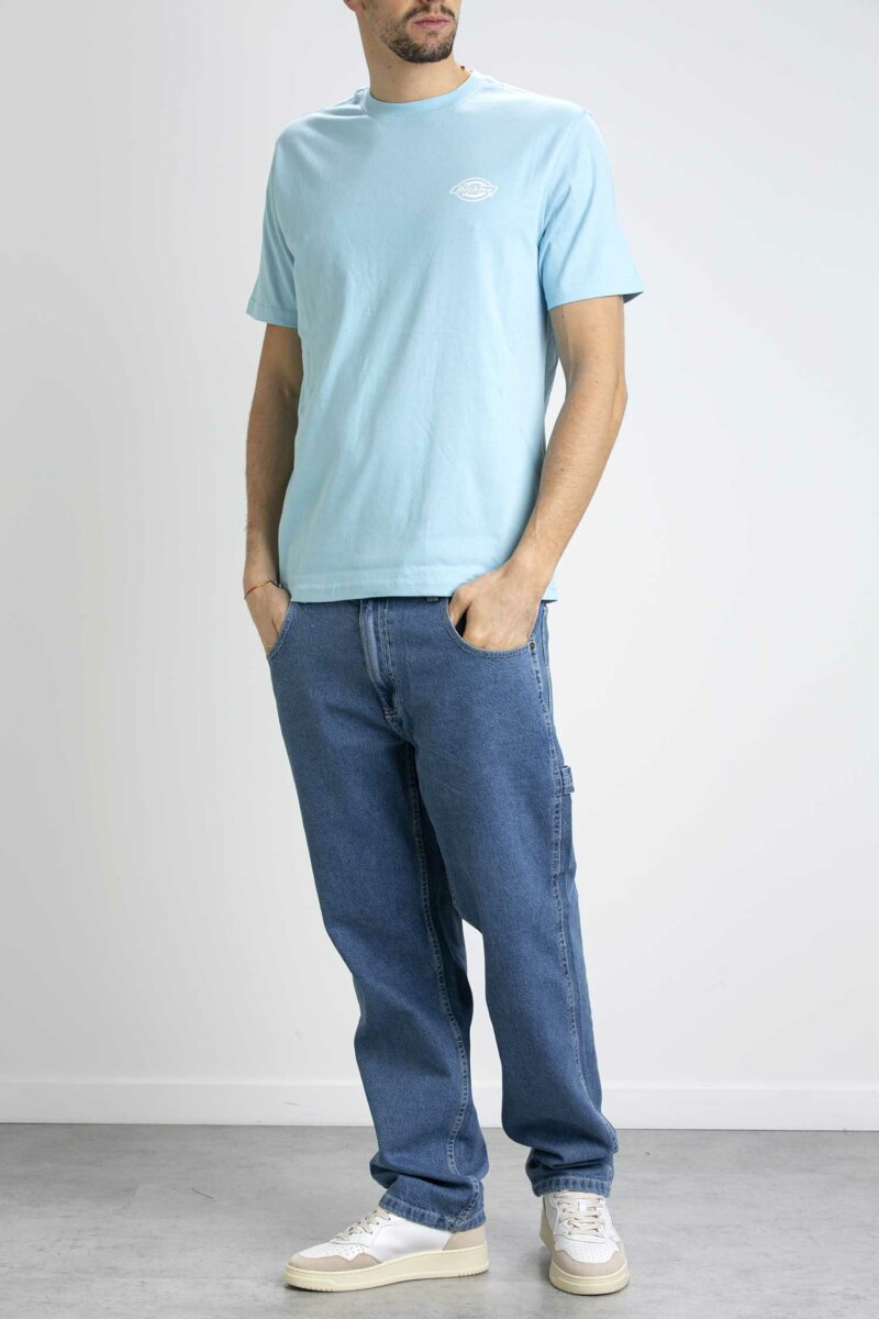 DICKIES-T-SHIRT HOLTVILLE-DICDK0A4Y3A SKYBLUE