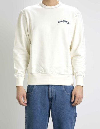 DICKIES-FELPA BEAVERTOWN SWEATSHIRT-DICDK0A4Y6K BIANCO