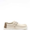 DUDE-SCARPA W.STRECH CANVAS 40022-DUWALLYCANVASP23 IVORY