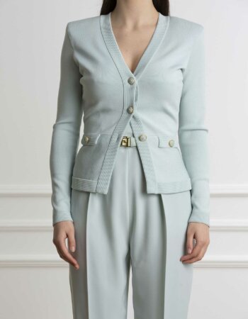 ELISABETTA FRANCHI-MAGLIA TRICOT-EFMK43S41E2 ACQUA