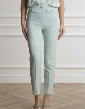 ELISABETTA FRANCHI-PANTALONE-EFPA02841E2 ACQUA