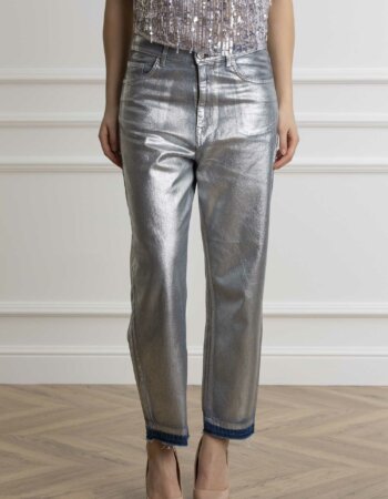 ELISABETTA FRANCHI-PANTAL. MOD. JEANS-EFPJ48D41E2 SILVER