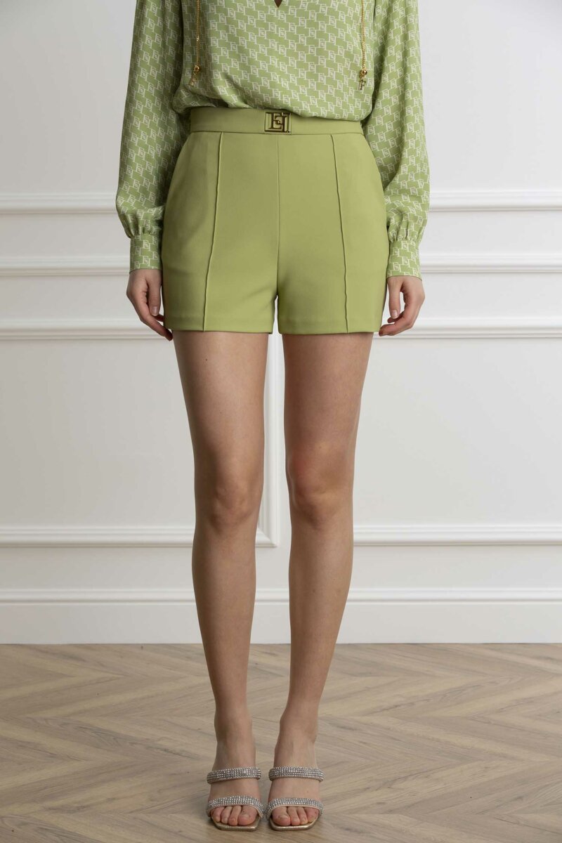 ELISABETTA FRANCHI-SHORT-EFSHT0141E2 PISTACCHIO