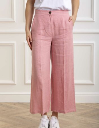 EMME MARELLA-PANTALONE IN LINO-EMAIA ROSA