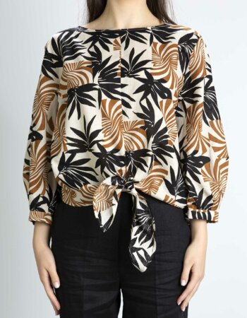 EMME MARELLA-CAMICIA LINO COTONE-EMALBANO PANNA