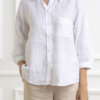 EMME MARELLA-CAMICIA IN LINO-EMATTICA1 BIANCO