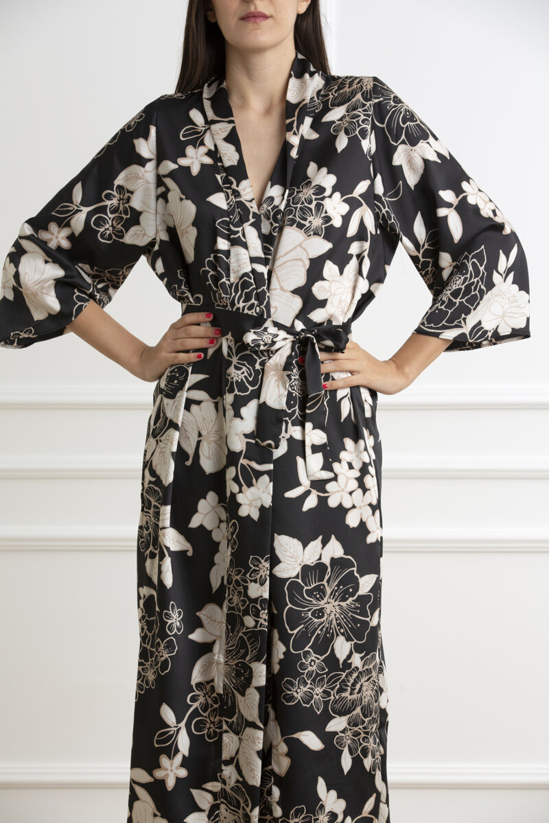 EMME MARELLA-CASACCA TWILL STAMPATO-EMCANTU NERO