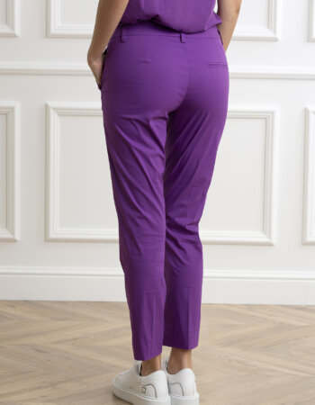 EMME MARELLA-PANTALONE IN POPELINE-EMCOLLEP4 AMETISTA
