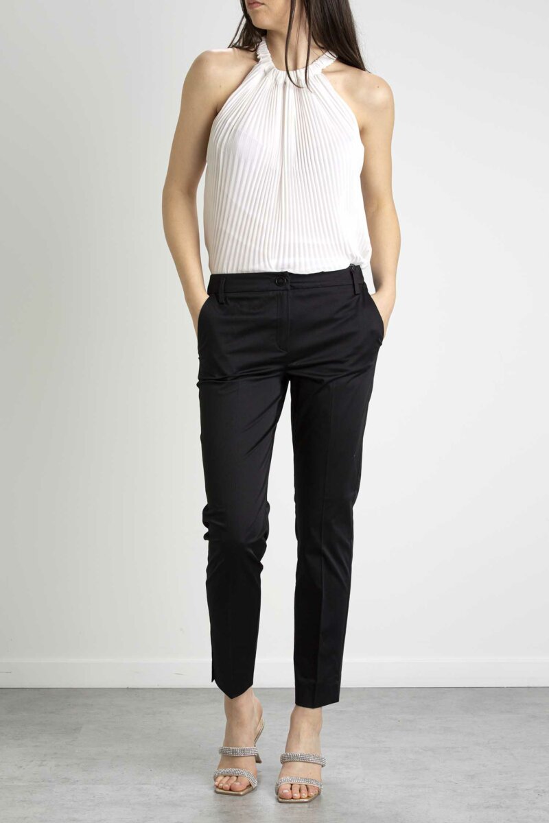 EMME MARELLA-PANTALONE-EMEDILE NERO