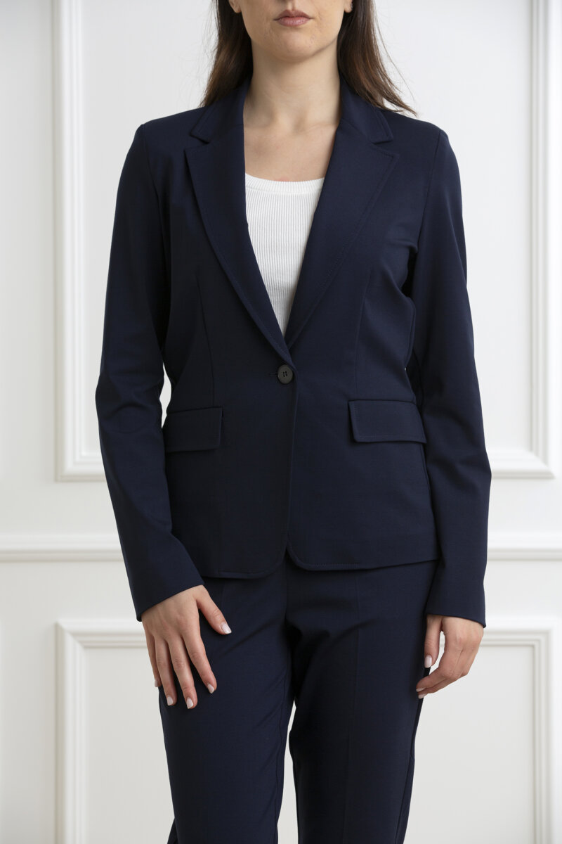 EMME MARELLA-GIACCA IN JERSEY-EMELBA BLU
