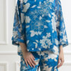 EMME MARELLA-CAMICIA IN GEOGETTE-EMFINEZZA OCEANO