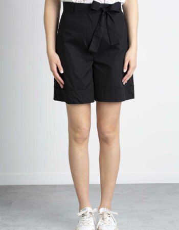 EMME MARELLA-SHORTS IN COTONE-EMKEFALOS NERO
