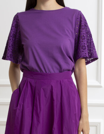 EMME MARELLA-T-SHIRT IN JERSEY-EMNET VIOLA