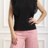 EMME MARELLA-T/SHIRT M/LAVORATA-EMOPERA NERO