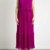 EMME MARELLA-ABITO IN GEORGETTE-EMSURAT CICLAMINO